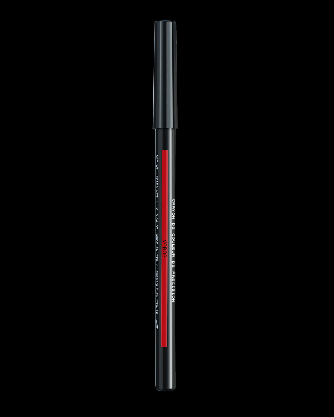 Precision Colour Pencil in Voros - pencil barrel black with red stripe to indicate VOROS shade
