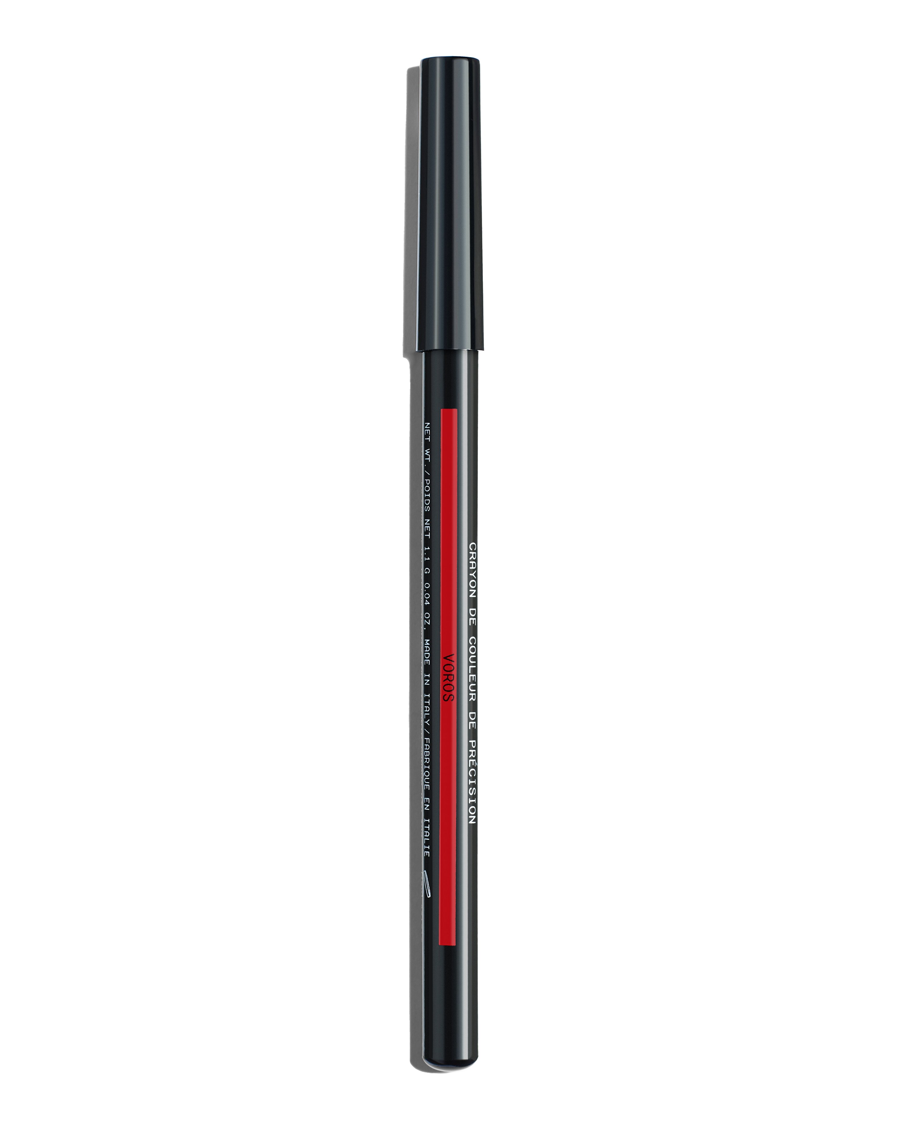 Precision Colour Pencil in Voros - pencil barrel black with red stripe to indicate VOROS shade